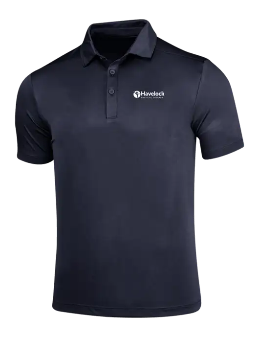 Navy Posi-UV Pro Polo w/Havelock Logo