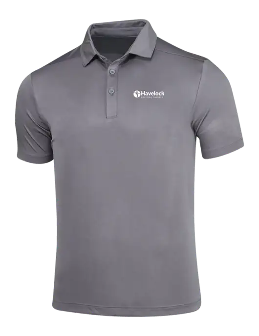 Dark Smoke Grey Posi-UV Pro Polo w/Havelock Logo