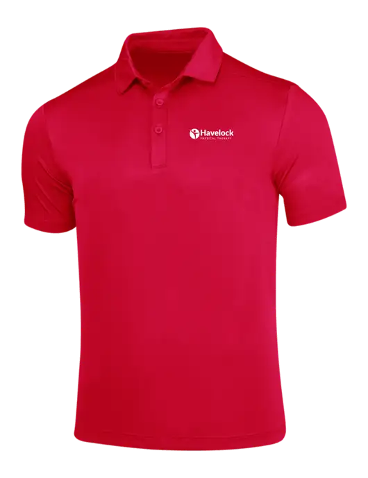 True Red Posi-UV Pro Polo w/Havelock Logo
