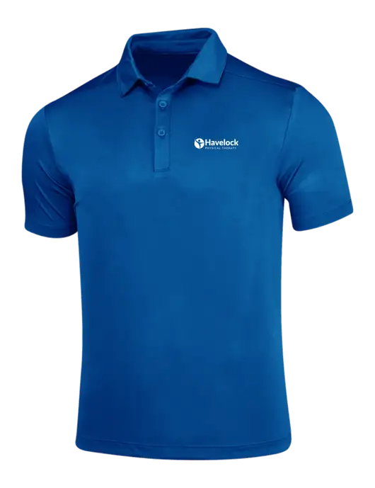 True Royal Posi-UV Pro Polo w/Havelock Logo