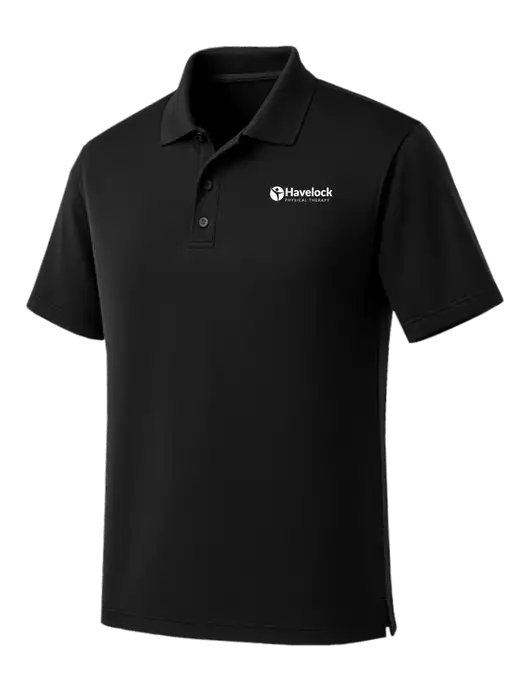 Black Dry Zone UV Micro Mesh Polo w/Havelock Logo