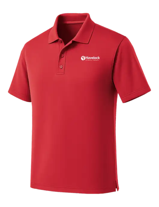 Red Dry Zone UV Micro Mesh Polo w/Havelock Logo