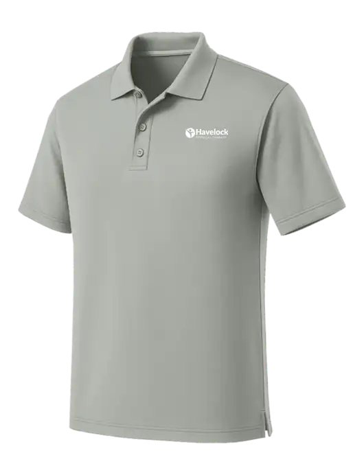Light Grey Dry Zone UV Micro Mesh Polo w/Havelock Logo