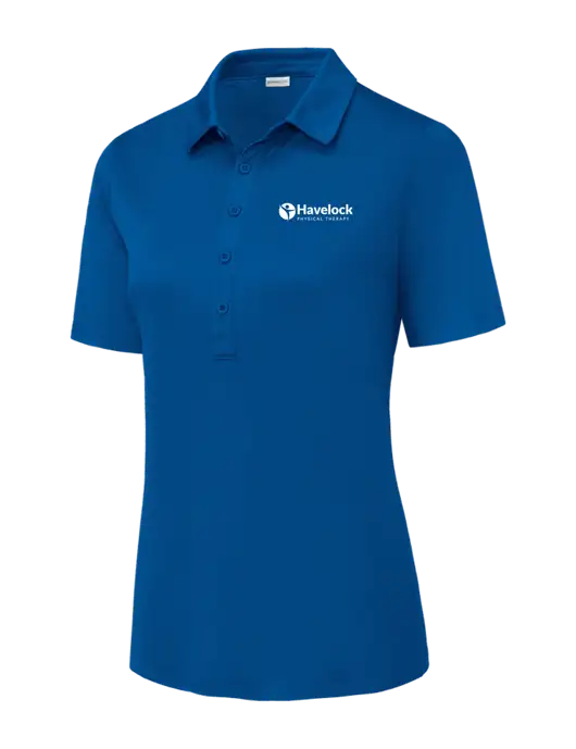 True Royal Womens Posi-UV Pro Polo w/Havelock Logo