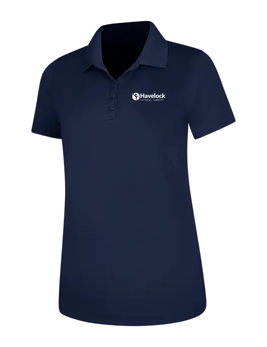 Dark Navy Womens Dry Zone UV Mesh Polo w/Havelock Logo