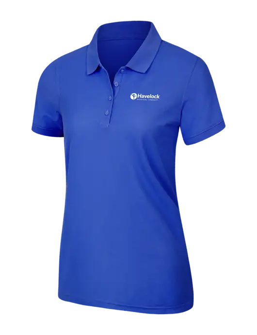 Dark Royal Womens Core Classic Pique Polo w/Havelock Logo