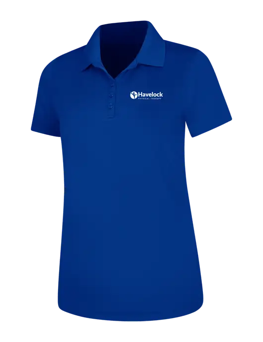 Dark Royal Womens Dry Zone UV Mesh Polo w/Havelock Logo
