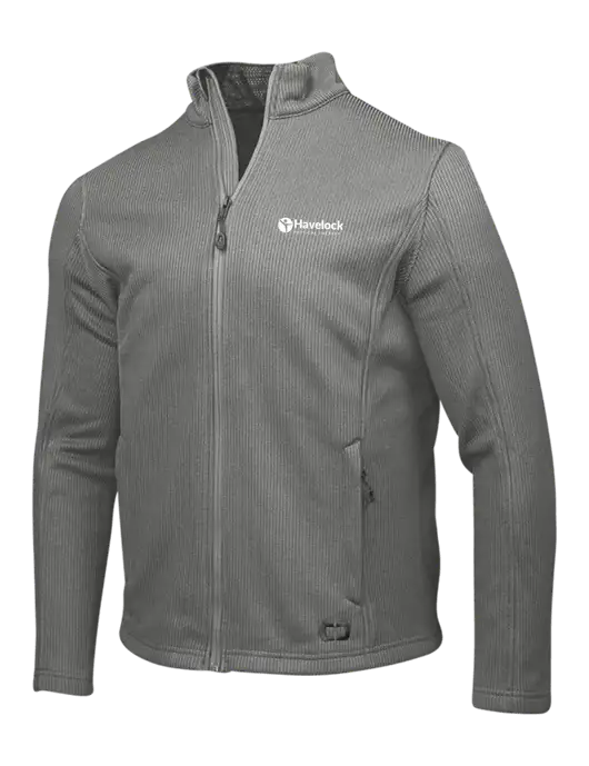 OGIO Medium Grey Grit Fleece Jacket w/Havelock Logo