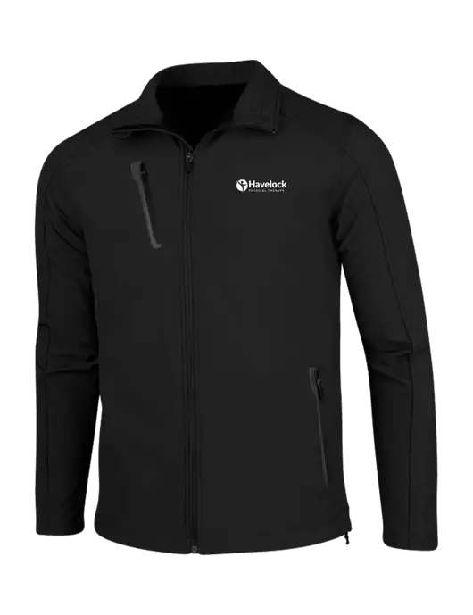 Black Welded Softshell Jacket w/Havelock Logo