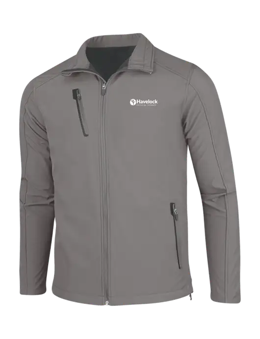 Medium Grey Welded Softshell Jacket w/Havelock Logo