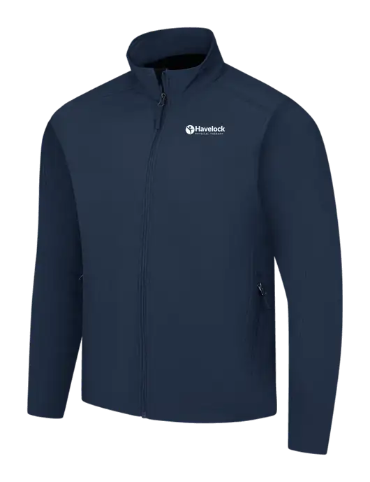Navy Core Soft Shell Jacket w/Havelock Logo