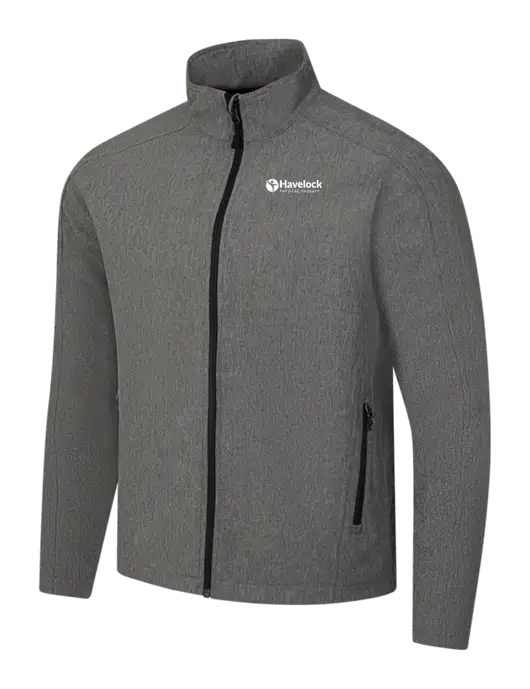 Medium Grey Heather Core Soft Shell Jacket w/Havelock Logo