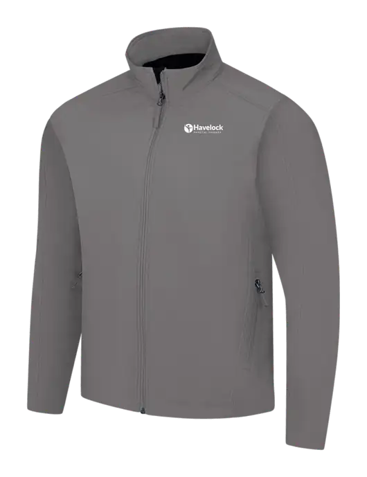 Medium Grey Core Soft Shell Jacket w/Havelock Logo