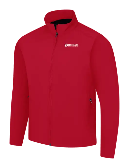 Red Core Soft Shell Jacket w/Havelock Logo