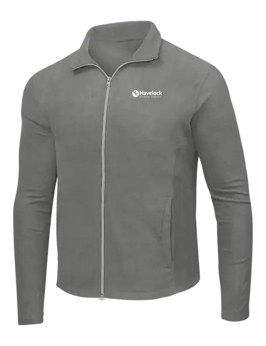 Medium Grey Microfleece Jacket w/Havelock Logo