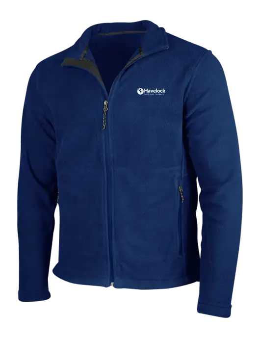 Navy Fleece Jacket w/Havelock Logo