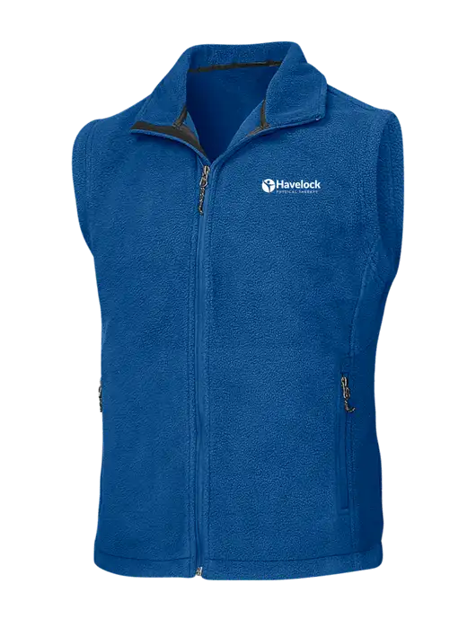 Royal Fleece Vest w/Havelock Logo