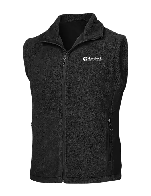 Black Fleece Vest w/Havelock Logo