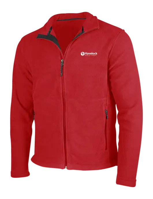 Red Fleece Jacket w/Havelock Logo