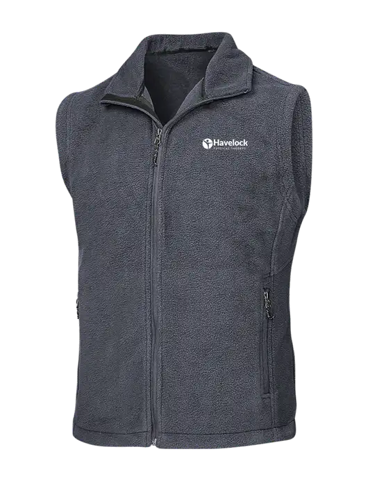 Dark Grey Fleece Vest w/Havelock Logo