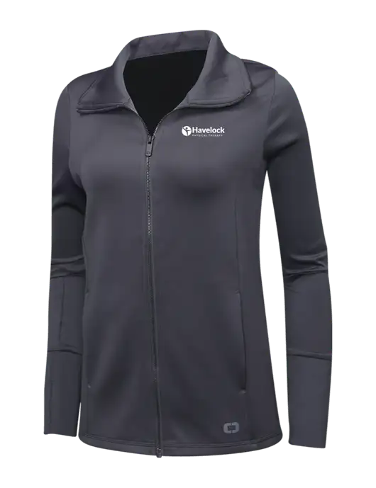 OGIO Dark Grey Womens Endurance Modern Performance Full-Zip w/Havelock Logo