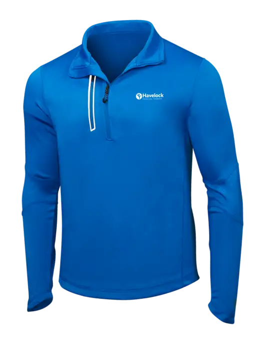 OGIO Electric Blue Endurance Fulcrum 1/4 Zip w/Havelock Logo