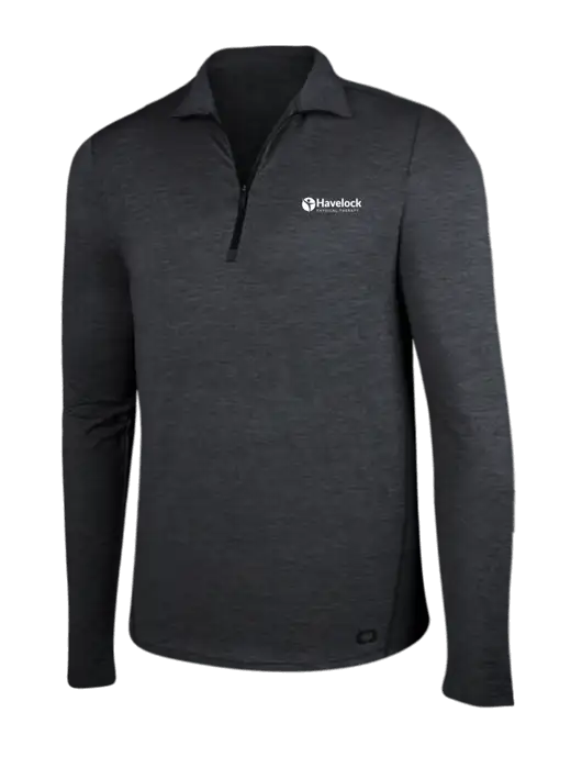 OGIO Blacktop Heather Endurance Force 1/4 Zip w/Havelock Logo