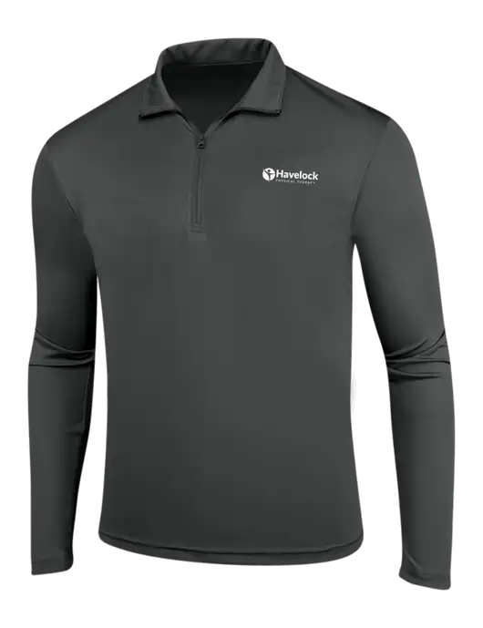 Dark Grey PosiCharge Competitor 1/4 Zip Pullover w/Havelock Logo