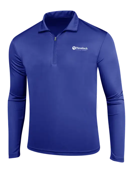 Dark Royal PosiCharge Competitor 1/4 Zip Pullover w/Havelock Logo