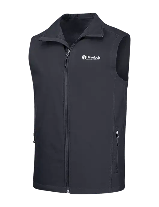 Dark Grey Core Soft Shell Vest w/Havelock Logo
