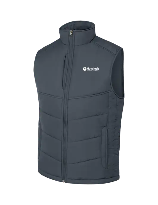 Dark Slate/Black Puffy Vest w/Havelock Logo