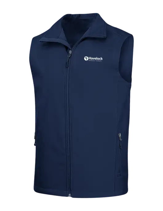 Navy Core Soft Shell Vest w/Havelock Logo