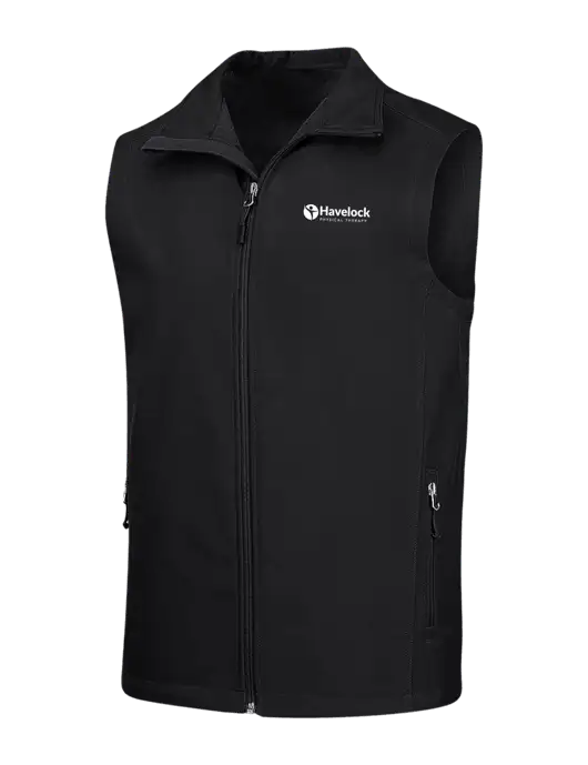 Black Core Soft Shell Vest w/Havelock Logo