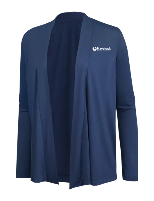 Dusty  Blue Womens Concept Cardigan w/Havelock Logo