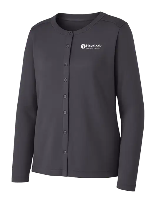 Grey Smoke Womens Concept Stretch Button-Front Cardigan Sweater w/Havelock Logo
