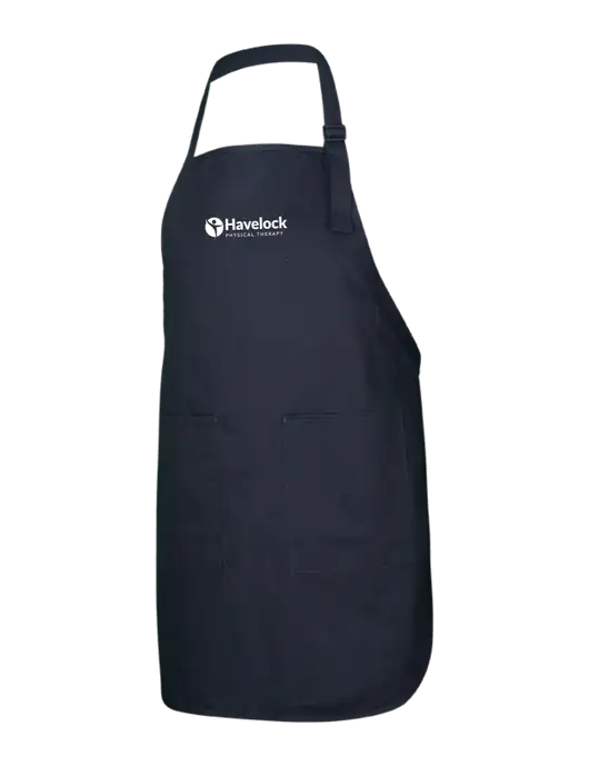 Full-Length Black Apron With Pockets w/Havelock Logo