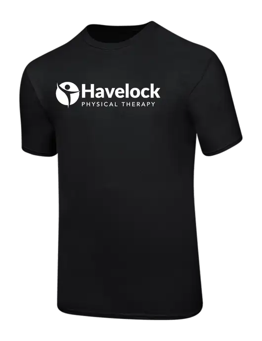 Ring Spun Jet Black 4.5 oz T-Shirt w/Havelock Logo