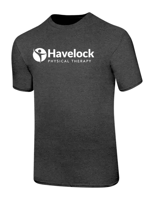 Ring Spun Dark Heather Grey 4.5 oz T-Shirt w/Havelock Logo