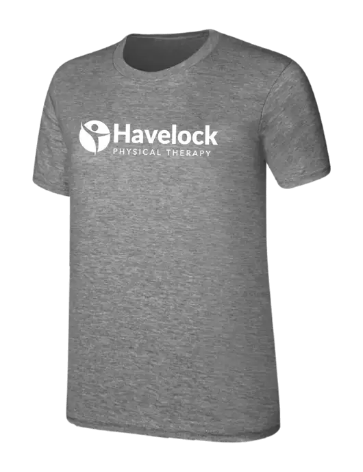 Womens Ring Spun Light Grey Heather 4.5 oz T-Shirt w/Havelock Logo