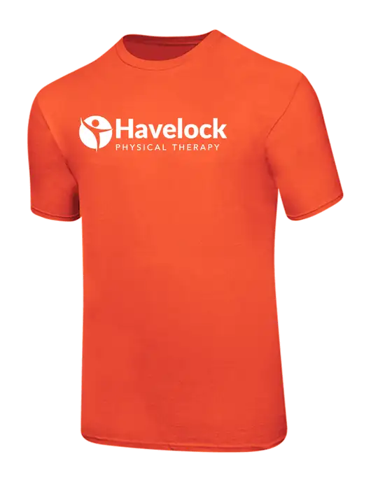 Ring Spun Orange 4.5 oz T-Shirt w/Havelock Logo