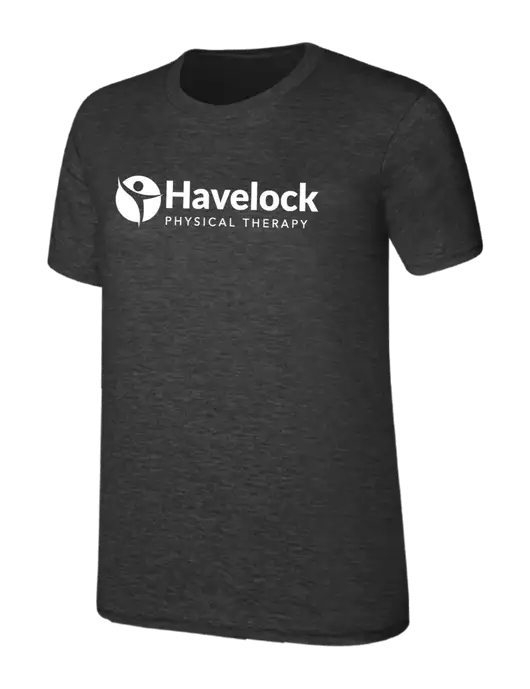 Womens Ring Spun Dark Heather Grey 4.5 oz T-Shirt w/Havelock Logo