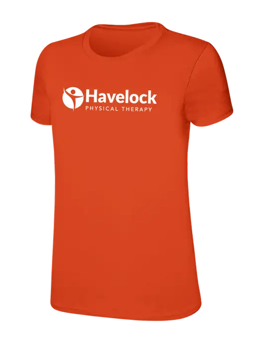 Womens Ring Spun Orange 4.5 oz T-Shirt w/Havelock Logo