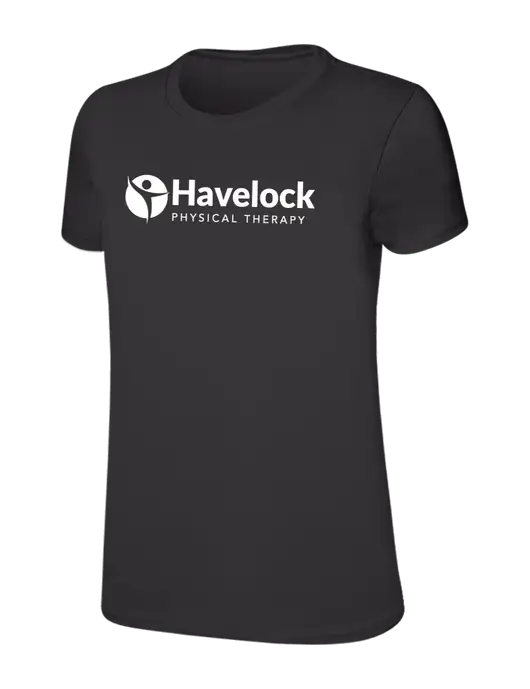 Womens Ring Spun Charcoal 4.5 oz T-Shirt w/Havelock Logo