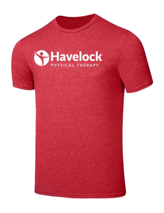 Seriously Soft Heathered Red T-Shirt w/Havelock Logo