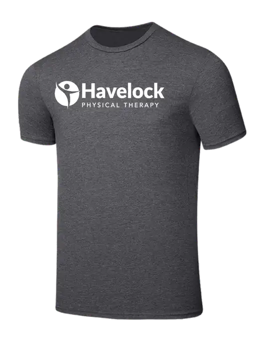 Seriously Soft Heathered Charcoal T-Shirt w/Havelock Logo