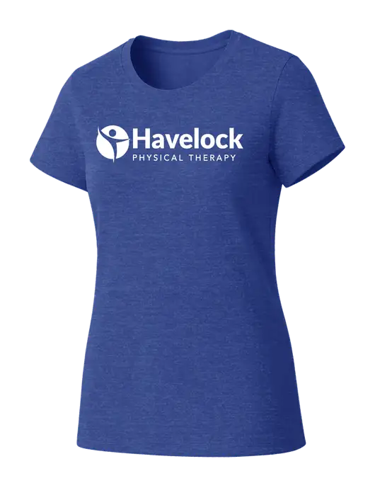 Womens Seriously Soft Royal Frost T-Shirt w/Havelock Logo