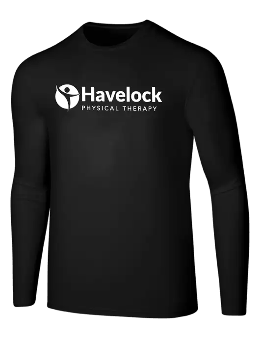 Seriously Soft Black Long Sleeve T-Shirt w/Havelock Logo