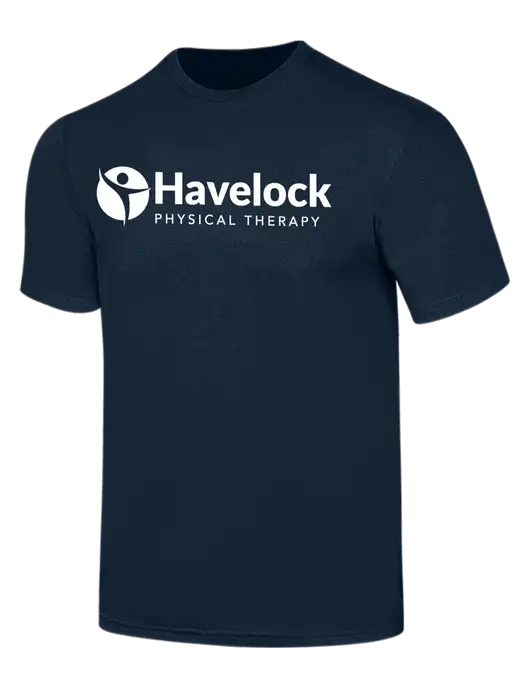 Simply Soft Navy 4.5oz  Poly/Combed Ring Spun Cotton T-Shirt w/Havelock Logo