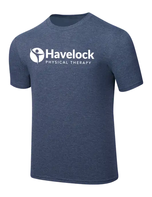 Simply Soft Navy Frost 4.5oz  Poly/Combed Ring Spun Cotton T-Shirt w/Havelock Logo