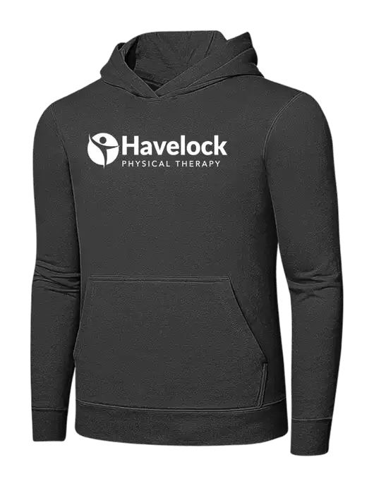 Charcoal 7.8 oz Ring Spun Hooded Sweatshirt w/Havelock Logo